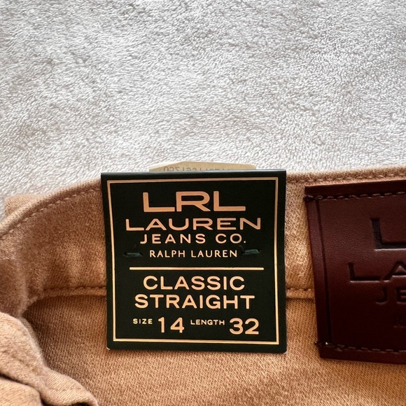 NWT, RALPH LAUREN JEANS CO. Classic Strait womens size 14 super soft jeans! - Picture 6 of 14